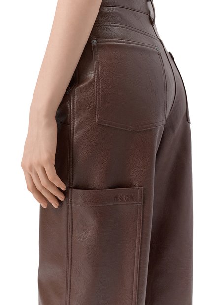 Брюки из экокожи MSGM, арт. 3942MDP13X/257804, фото 5