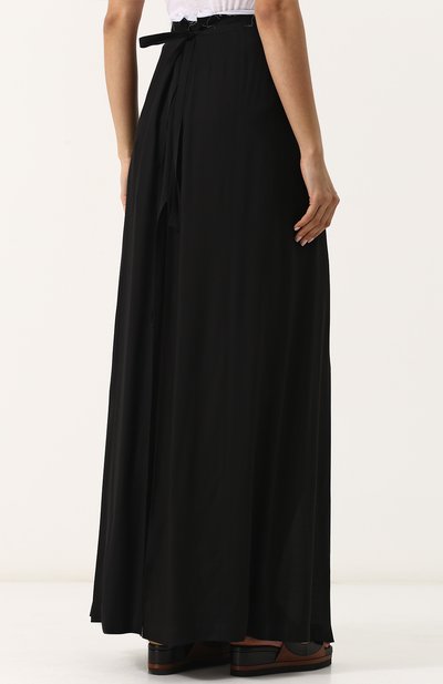 Юбка-макси из вискозы с контрастной вставкой ANN DEMEULEMEESTER, арт. 1801-1760-150-098, фото 4