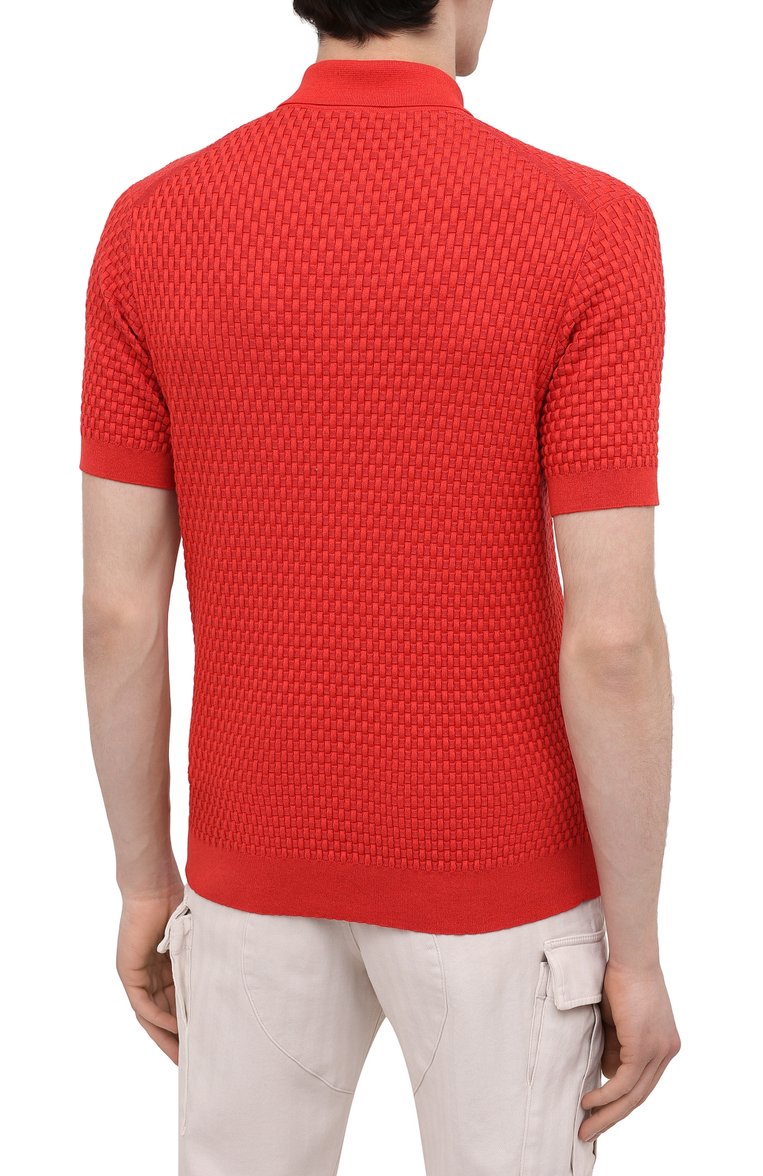 Поло из хлопка и шелка BRIONI, арт. UMR200/P0K16, фото 4