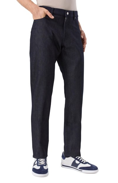 Джинсы regular fit ZILLI темно-синего цвета по цене 222500 руб., арт. JPJB11M012950009B/66, фото 3 Джинсы regular fit ZILLI, арт. JPJB11M012950009B/66, фото 3
