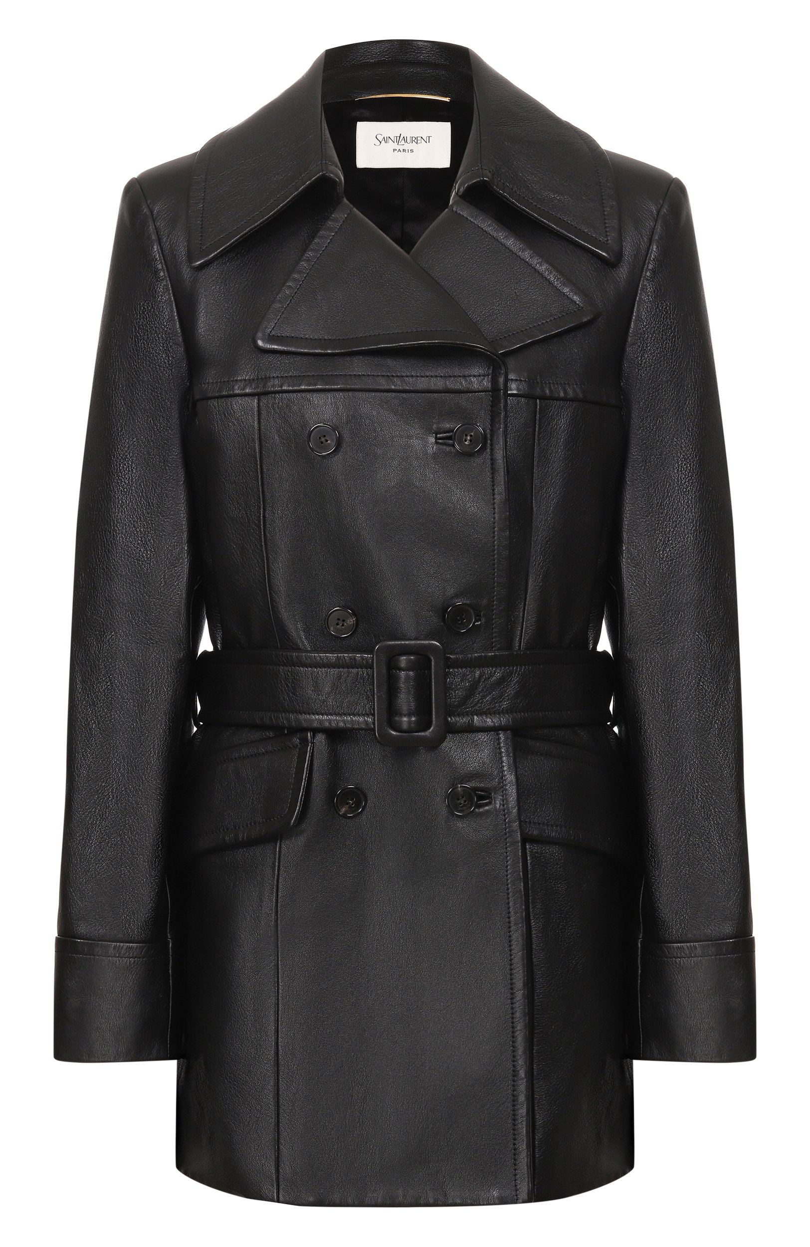 Кожаная куртка SAINT LAURENT черного цвета по цене 1060000 руб., арт. 876892/YCQT2, фото 1 Кожаная куртка SAINT LAURENT, арт. 876892/YCQT2, фото 1