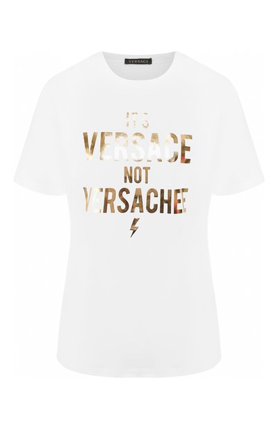 Женская хлопковая футболка VERSACE, арт. A83851/A201952