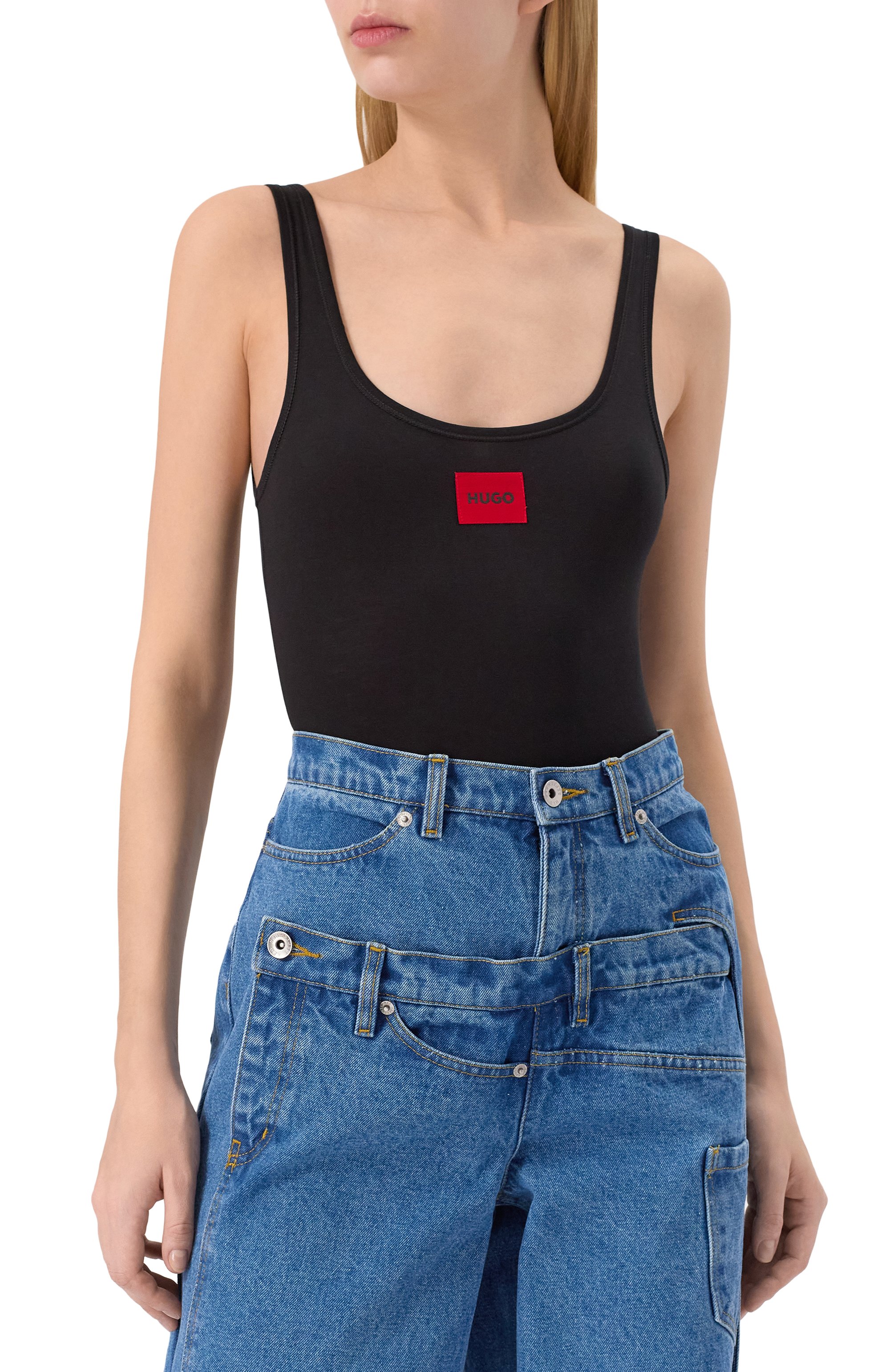 Хлопковое боди HUGO, арт. 50486017, фото 3