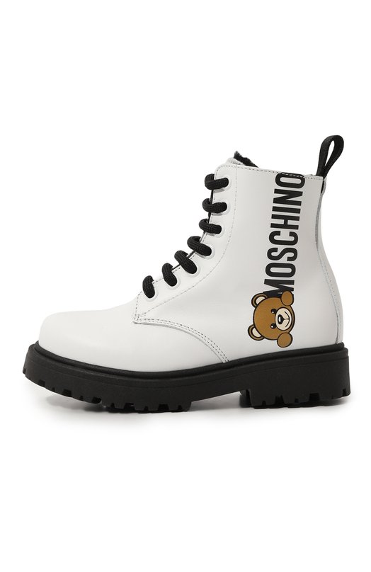 

Кожаные ботинки Moschino, Белый
