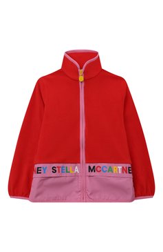 Детский толстовка STELLA MCCARTNEY красного цвета, арт. TT4C20 | Фото 1 (Рукава: Длинные; Девочки Кросс-КТ: Толстовка-одежда; Материал внешний: Синтетический материал; Материал сплава: Проставлено; Драгоценные камни: Проставлено)