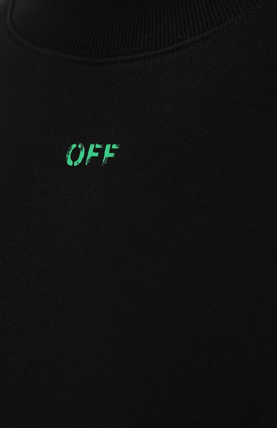 Хлопковый свитшот OFF-WHITE, арт. OMBA067S23FLE0031070, фото 5