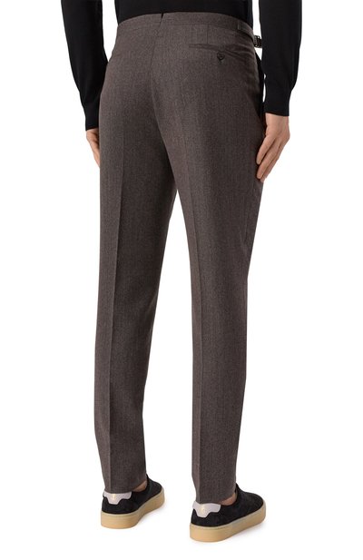 Брюки из шерсти и хлопка CORNELIANI, арт. 264L21-2618331, фото 4