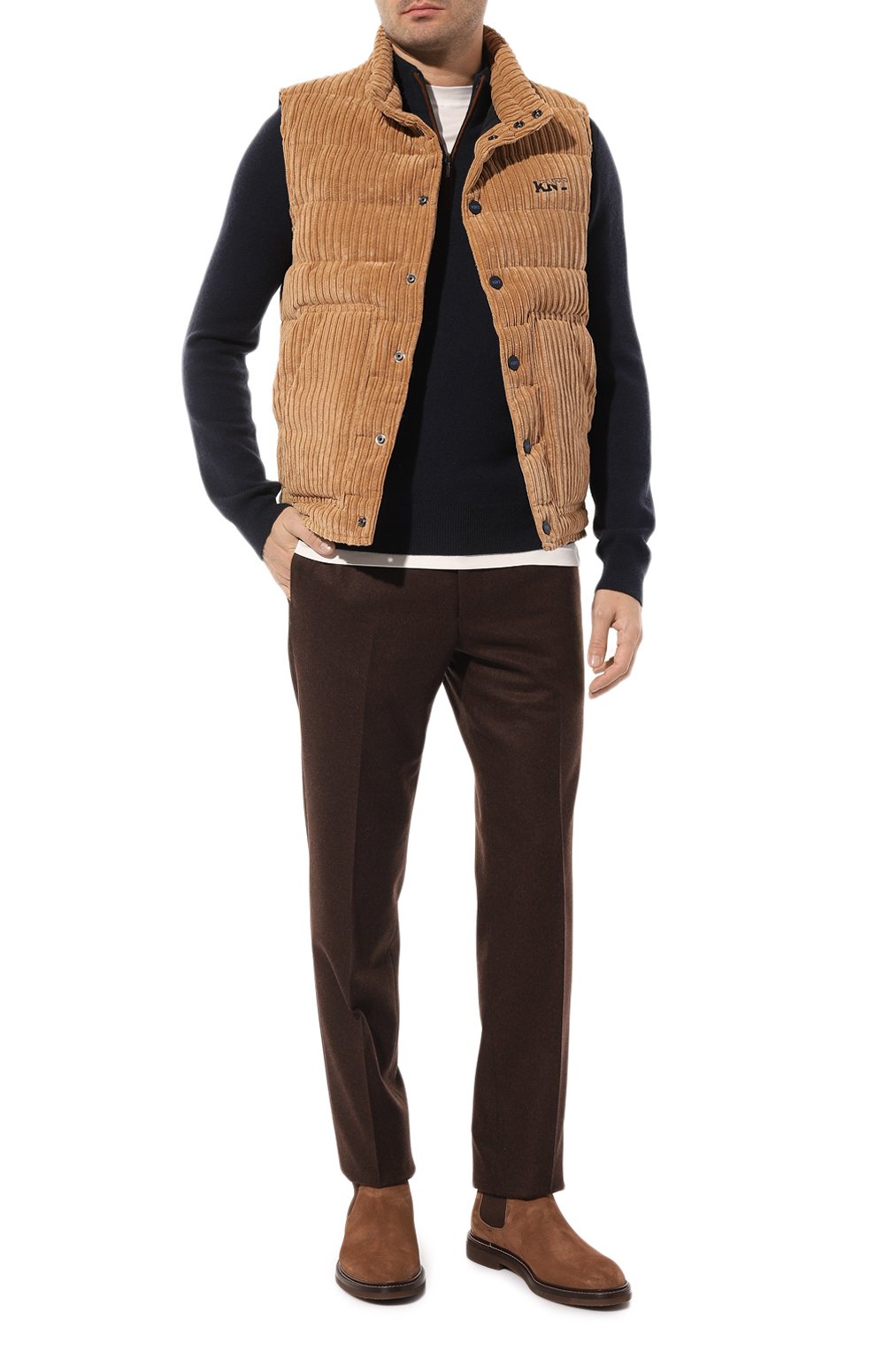 Вельветовый жилет KITON, арт. UGKN044YC4000, фото 2