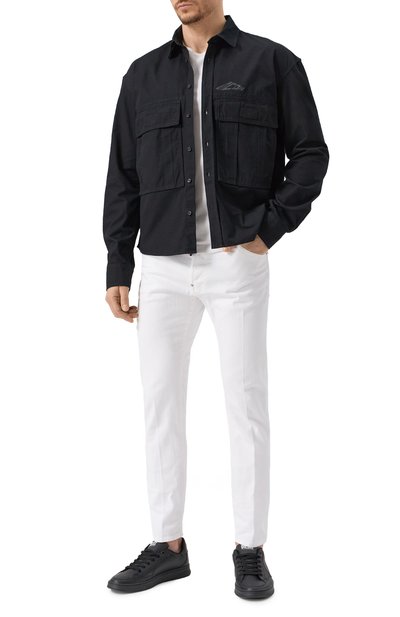 Хлопковая рубашка icon DSQUARED2 черного цвета по цене 59950 руб., арт. S79DL0052/D35224, фото 2 Хлопковая рубашка icon DSQUARED2, арт. S79DL0052/D35224, фото 2