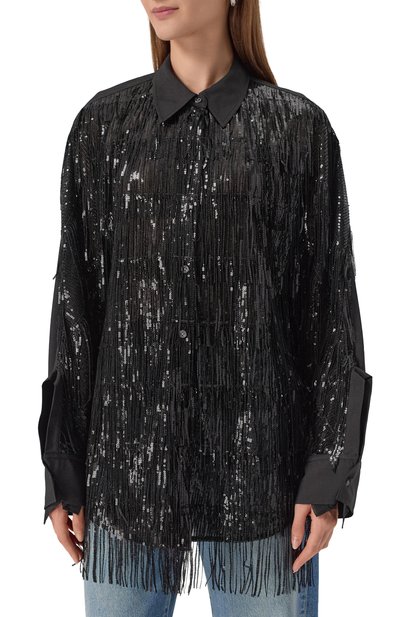Рубашка с отделкой пайетками 3.1 PHILLIP LIM, арт. P252-21687SFR, фото 3