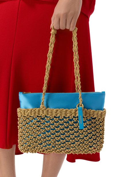 Сумка tangle JIL SANDER голубого цвета по цене 133000 руб., арт. J07ZH0069/P9340, фото 2 Сумка tangle JIL SANDER, арт. J07ZH0069/P9340, фото 2