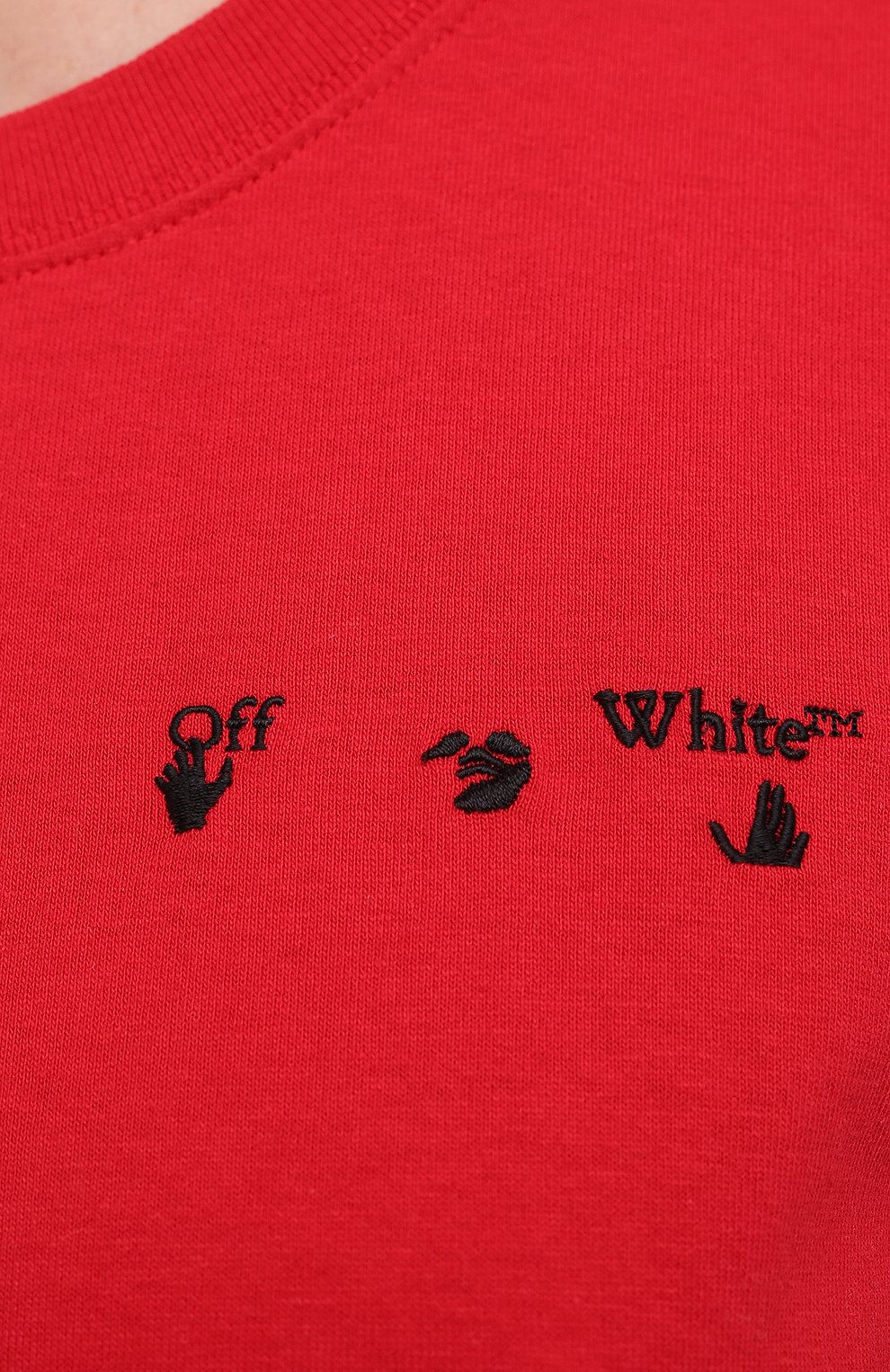 Хлопковая футболка OFF-WHITE, арт. 0WAA049R21JER004, фото 5