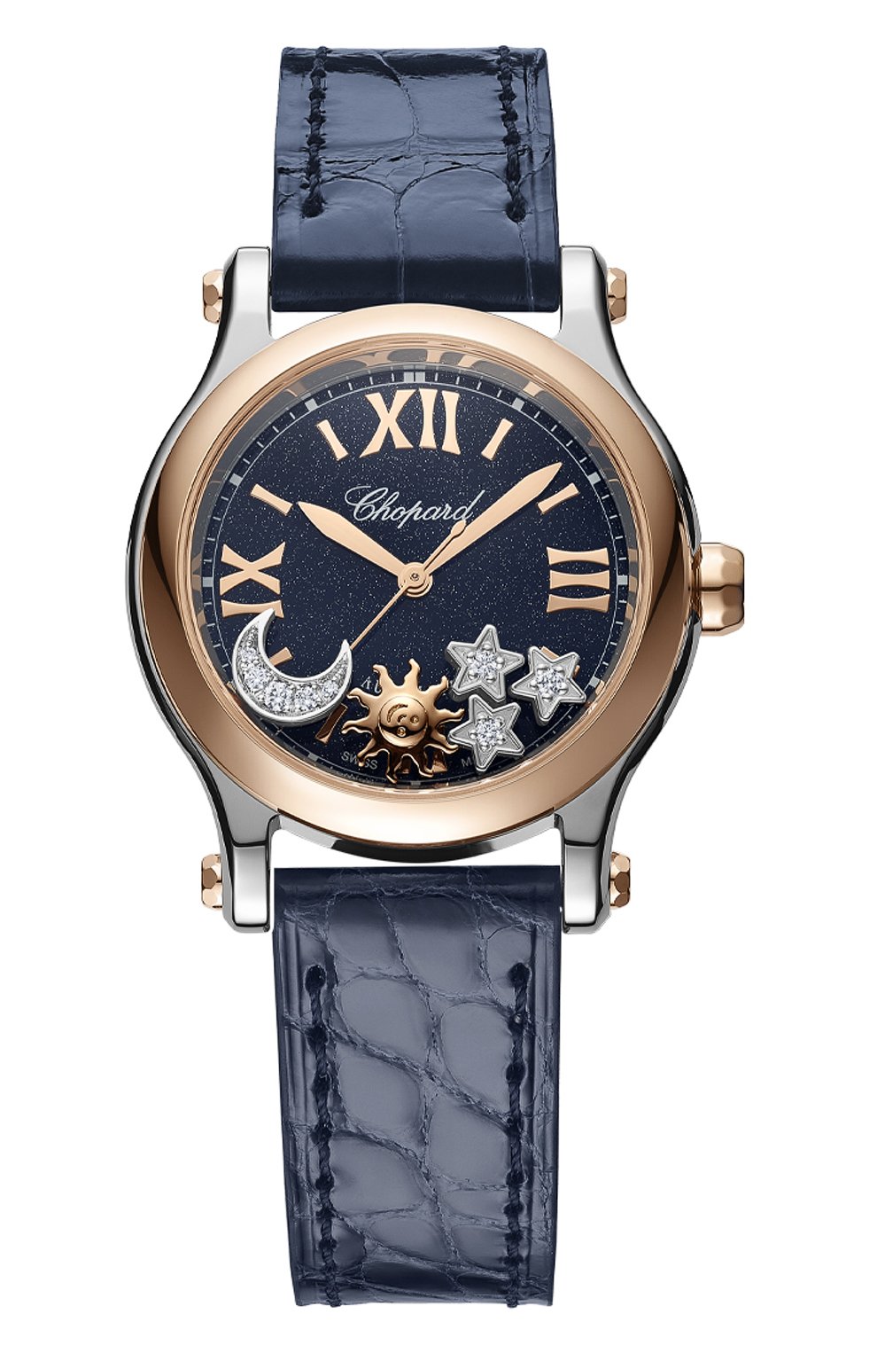 Часы happy sun, moon and stars CHOPARD бесцветного цвета по цене 1526000 руб., арт. 278573-6027, фото 1 Часы happy sun, moon and stars CHOPARD, арт. 278573-6027, фото 1