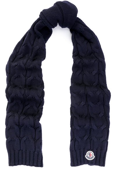 Шарф фактурной вязки с логотипом бренда MONCLER ENFANT, арт. C2-954-00016-05-04S02, фото 1