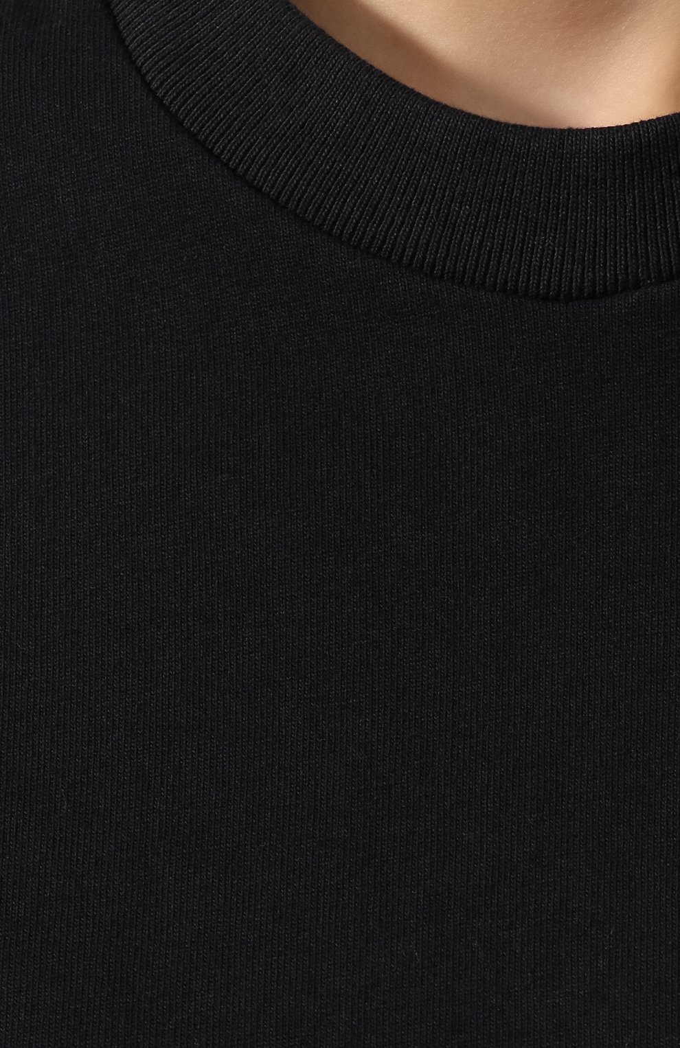 Хлопковая футболка HELMUT LANG черного цвета по цене 13700 руб., арт. J01DW516, фото 5 Хлопковая футболка HELMUT LANG, арт. J01DW516, фото 5