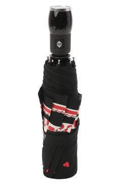 Женский складной зонт MOSCHINO черного цвета, арт. 7961-0PENCL0SE | Фото 4 (Материал: Синтетический материал, Металл, Текстиль; Региональные ограничения белый список (Axapta Mercury): RU; Нос: Не проставлено)
