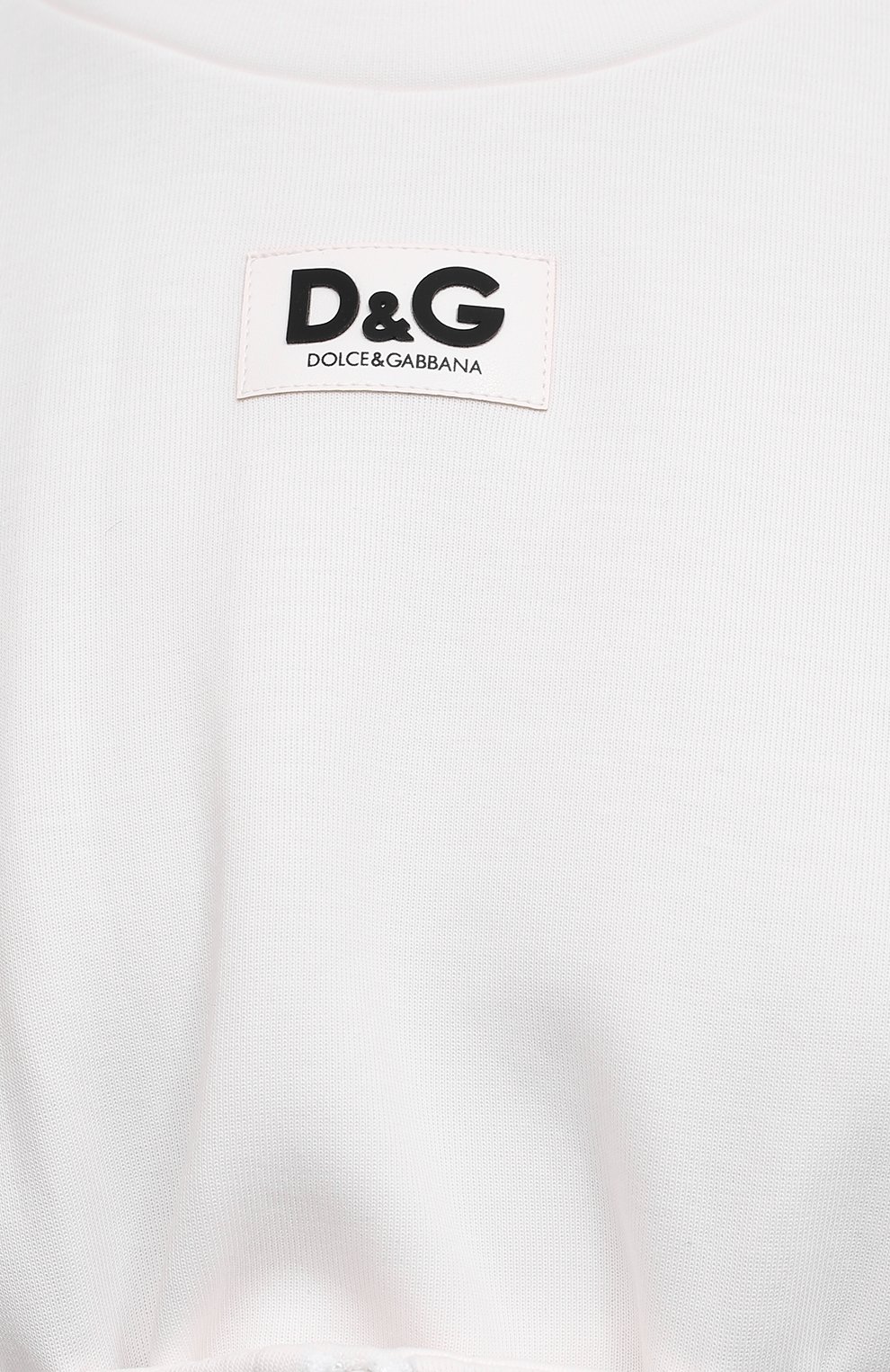 Хлопковый пуловер DOLCE & GABBANA белого цвета по цене 96450 руб., арт. F8N59T/HU7H9, фото 5 Хлопковый пуловер DOLCE & GABBANA, арт. F8N59T/HU7H9, фото 5