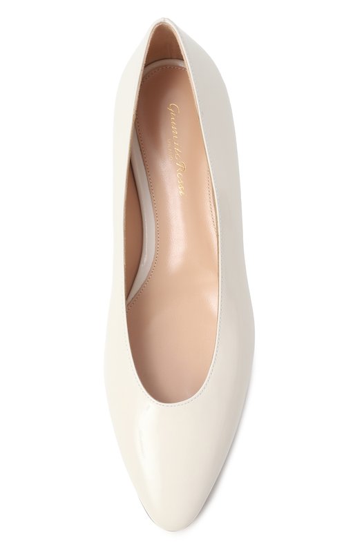 Лакированные балетки Amelia Gianvito Rossi G22334.10RIC.NUI0FFW Белый  G22334.10RIC.NUI0FFW Фото 6