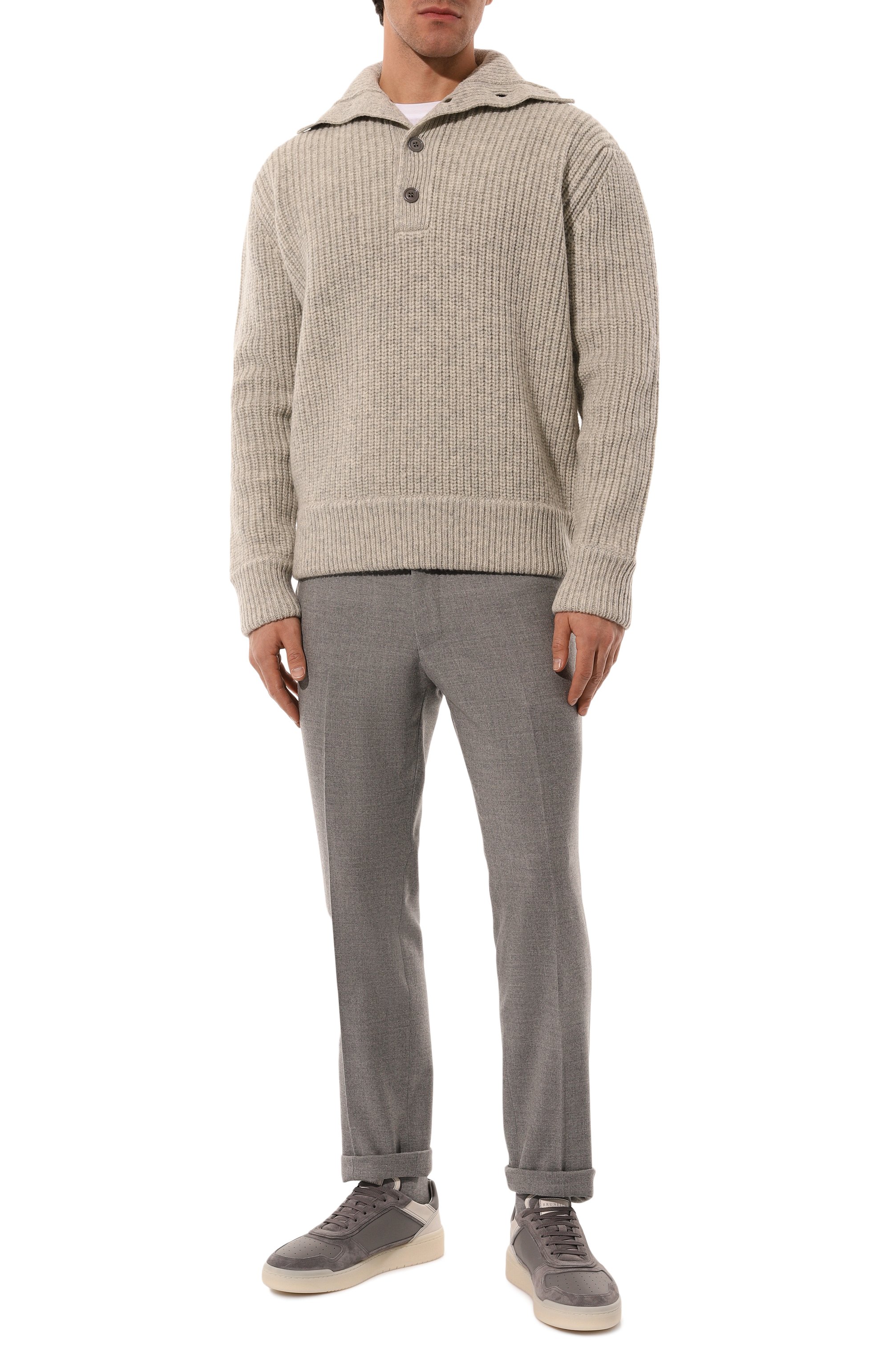 Кожаные кеды basket BRUNELLO CUCINELLI, арт. MZUGSGZ324, фото 2