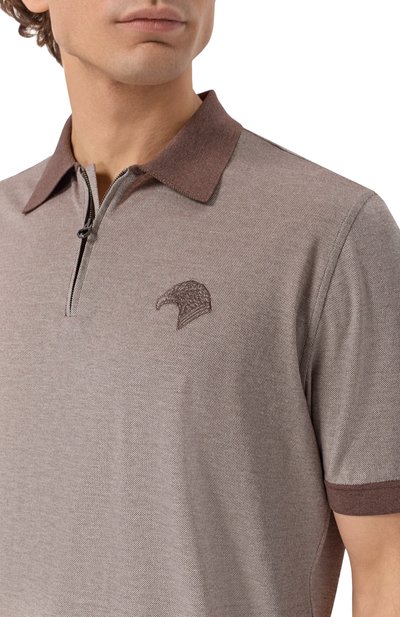 Поло из хлопка и шелка STEFANO RICCI, арт. K919078P31/T26101, фото 5