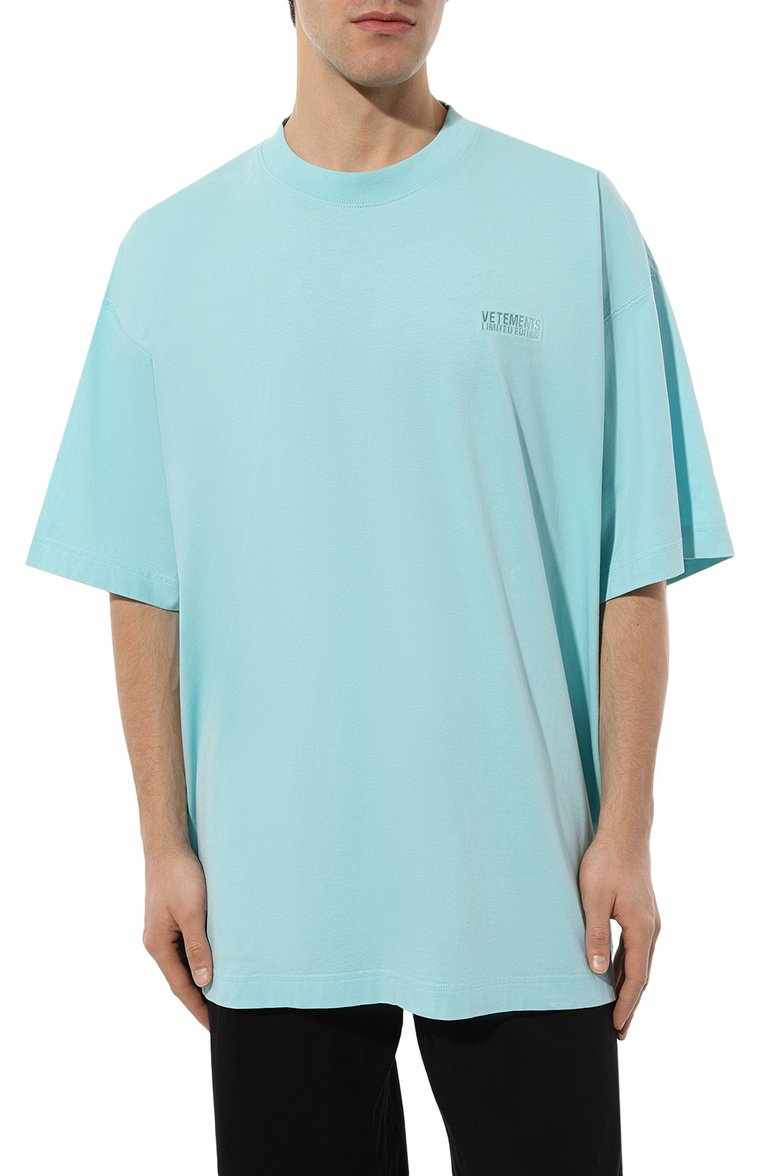 Хлопковая футболка VETEMENTS, арт. UE64TR500MI, фото 3