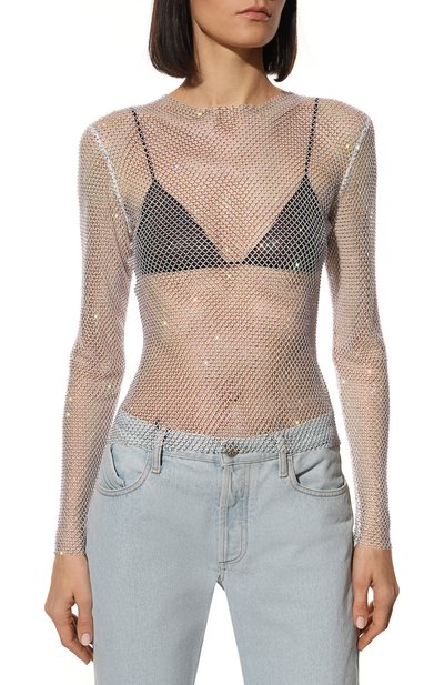 Топ с отделкой стразами ALINE, арт. AL091001, фото 3