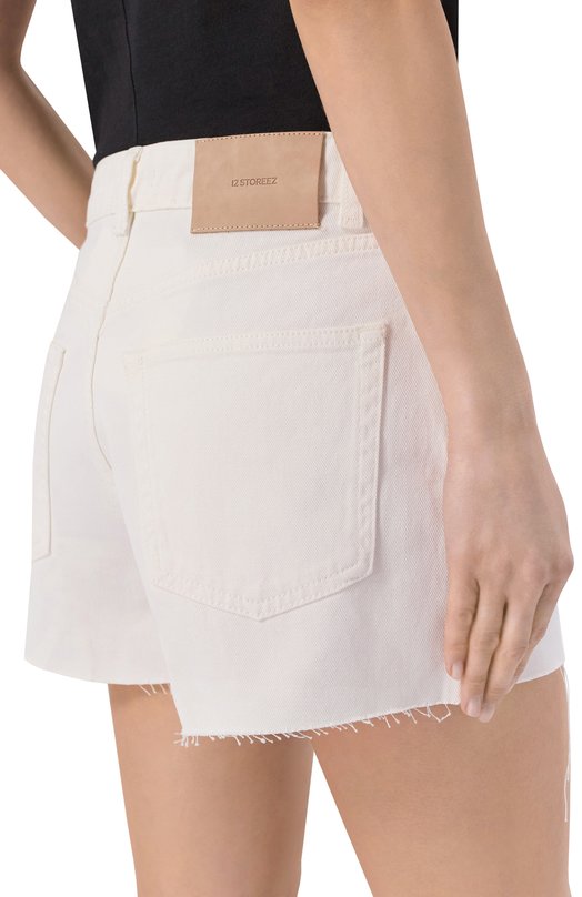 Джинсовые шорты Mini 12 STOREEZ 136824 Белый  136824 Фото 5