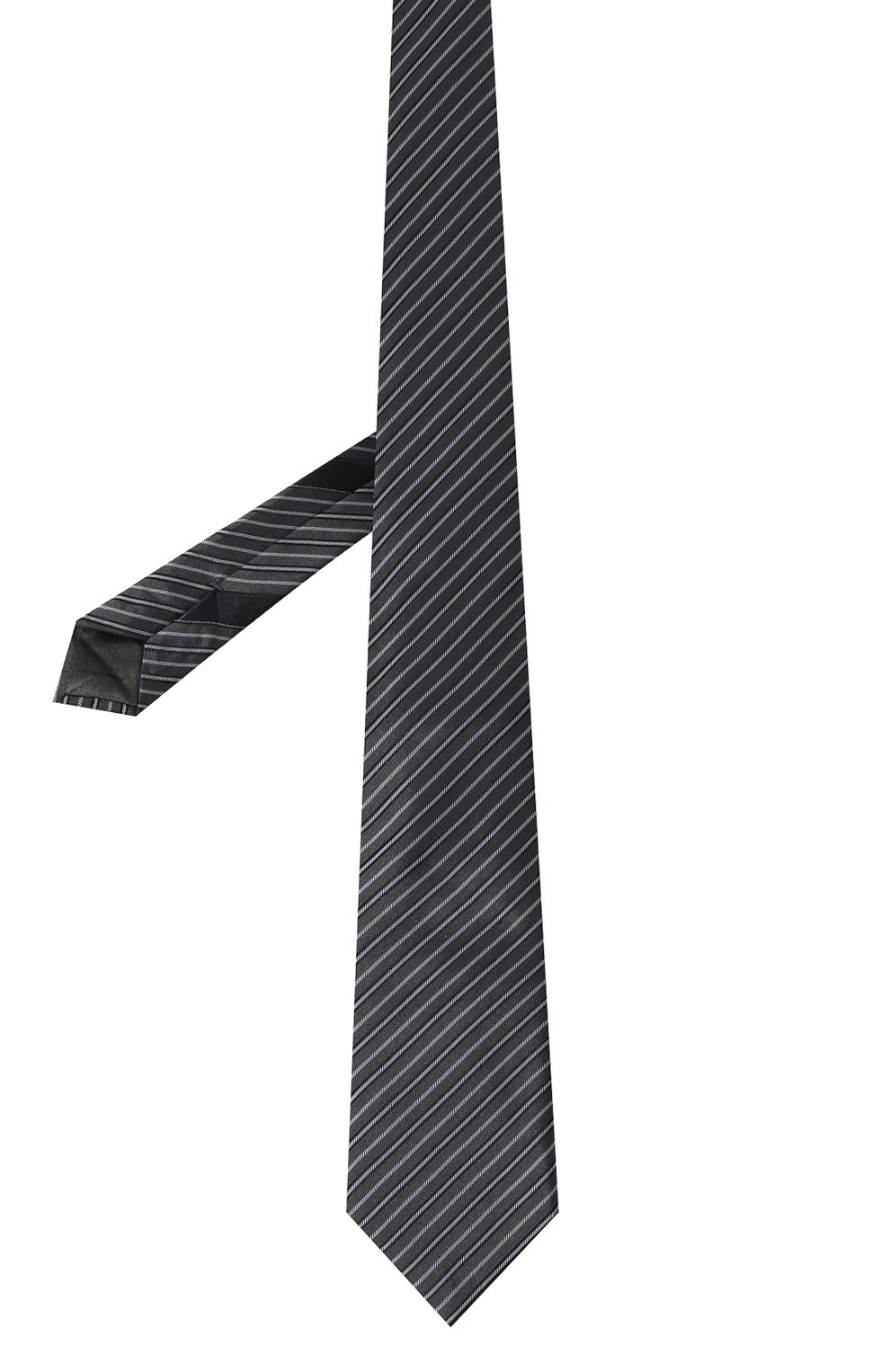Шелковый галстук GIORGIO ARMANI темно-серого цвета по цене 21500 руб., арт. 360054/3R907, фото 3 Шелковый галстук GIORGIO ARMANI, арт. 360054/3R907, фото 3
