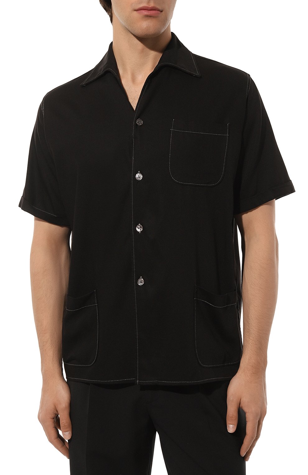 Рубашка из вискозы MAISON MARGIELA, арт. S50DR0003/S60495, фото 3