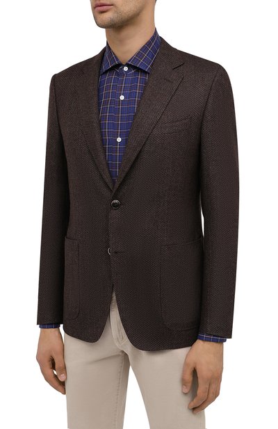 Шерстяной пиджак CANALI, арт. 11288/CU02736/101, фото 4
