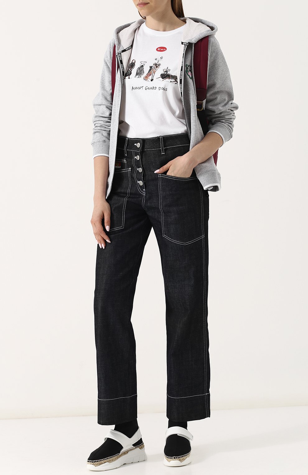 Однотонный хлопковый кардиган на молнии KENZO, арт. 2BL731952, фото 2