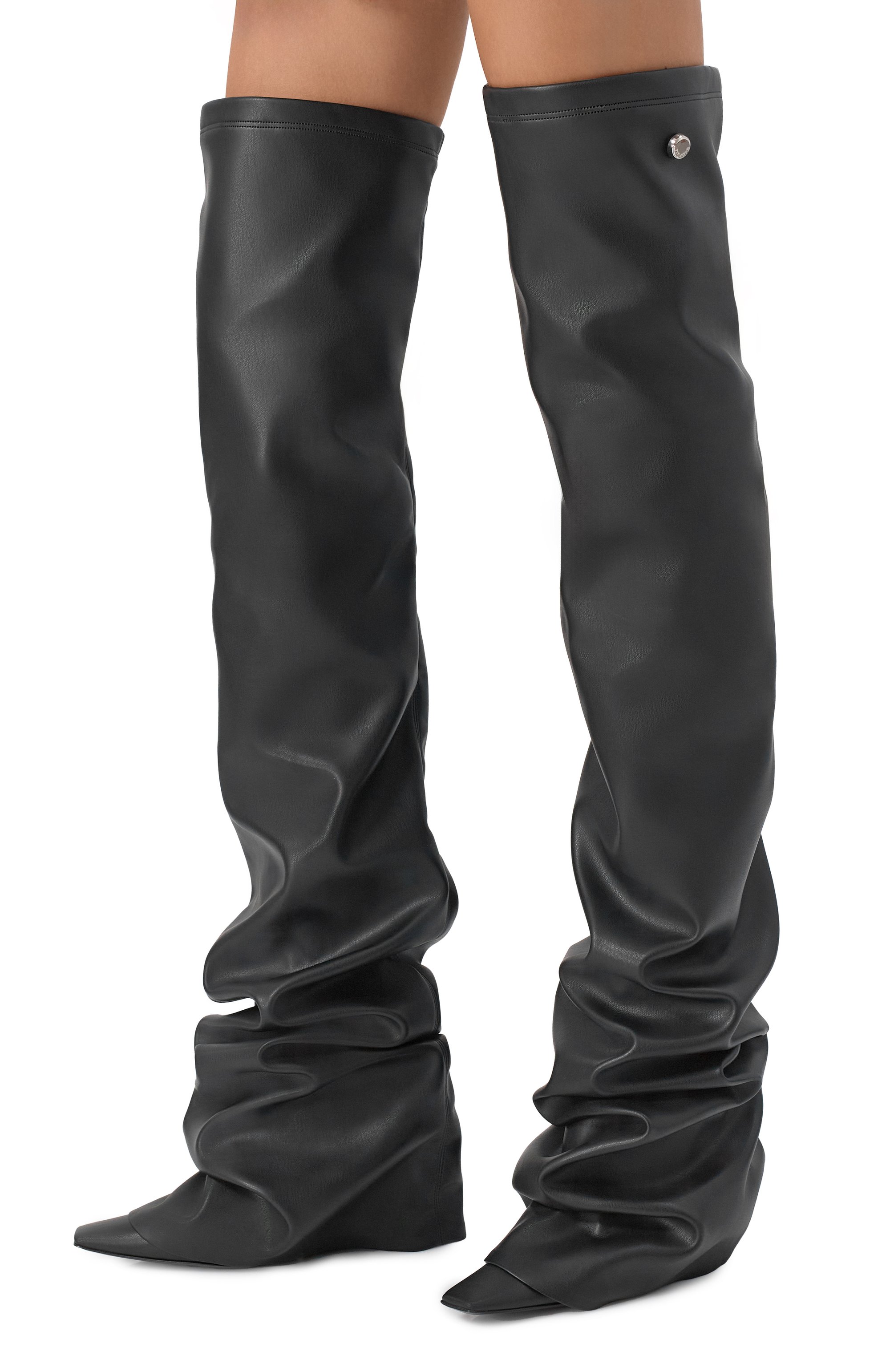 Ботфорты robin otk THE ATTICO, арт. 250WSH00872/PUR003AA, фото 2