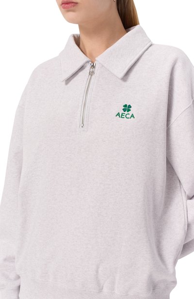 Хлопковый свитшот AECA WHITE, арт. AWCMFWBDTSSSO002C0.LIGHT GREY (L), фото 5