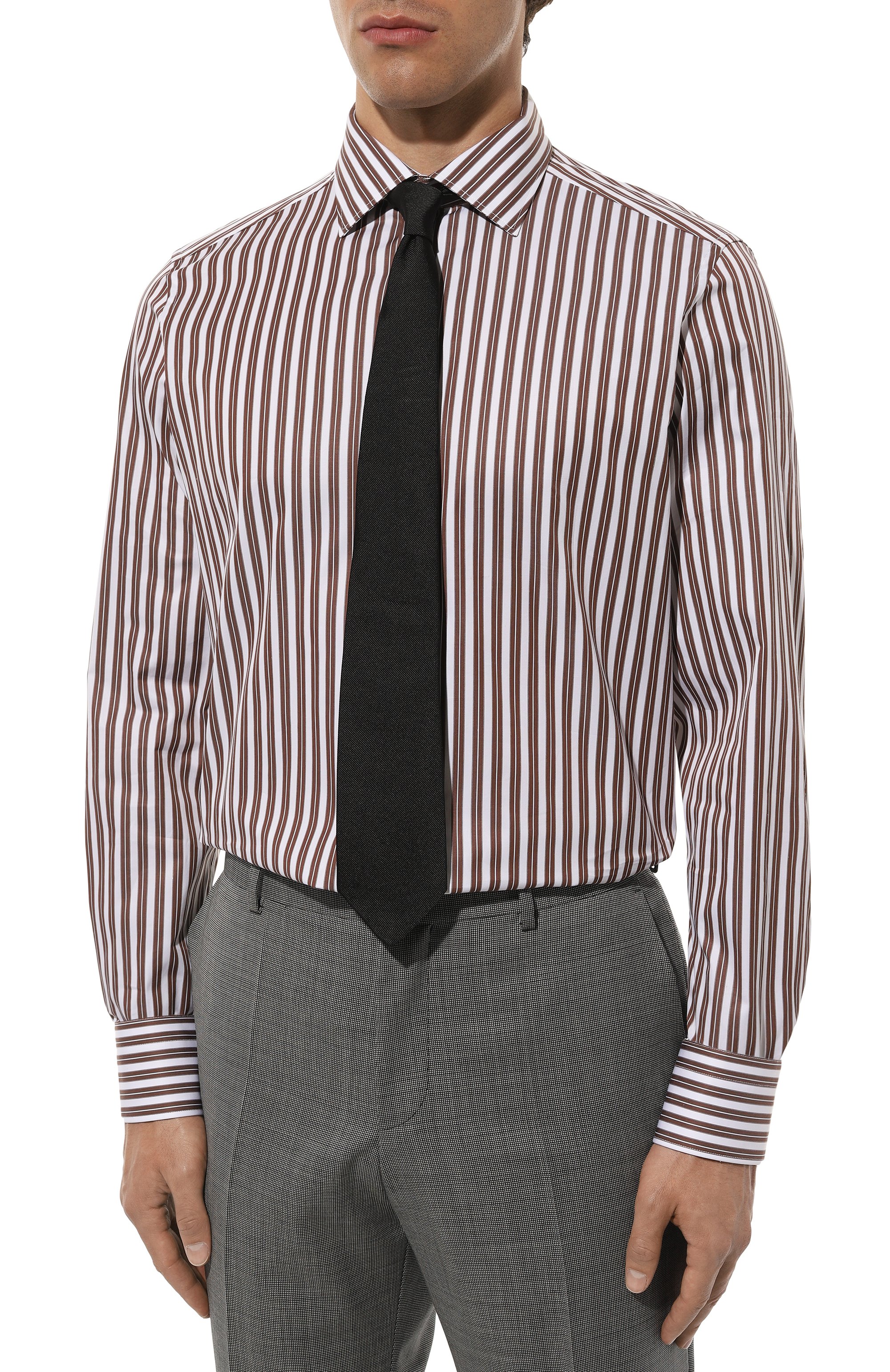 Хлопковая сорочка ZEGNA, арт. 701532A7/9MS0JI, фото 3