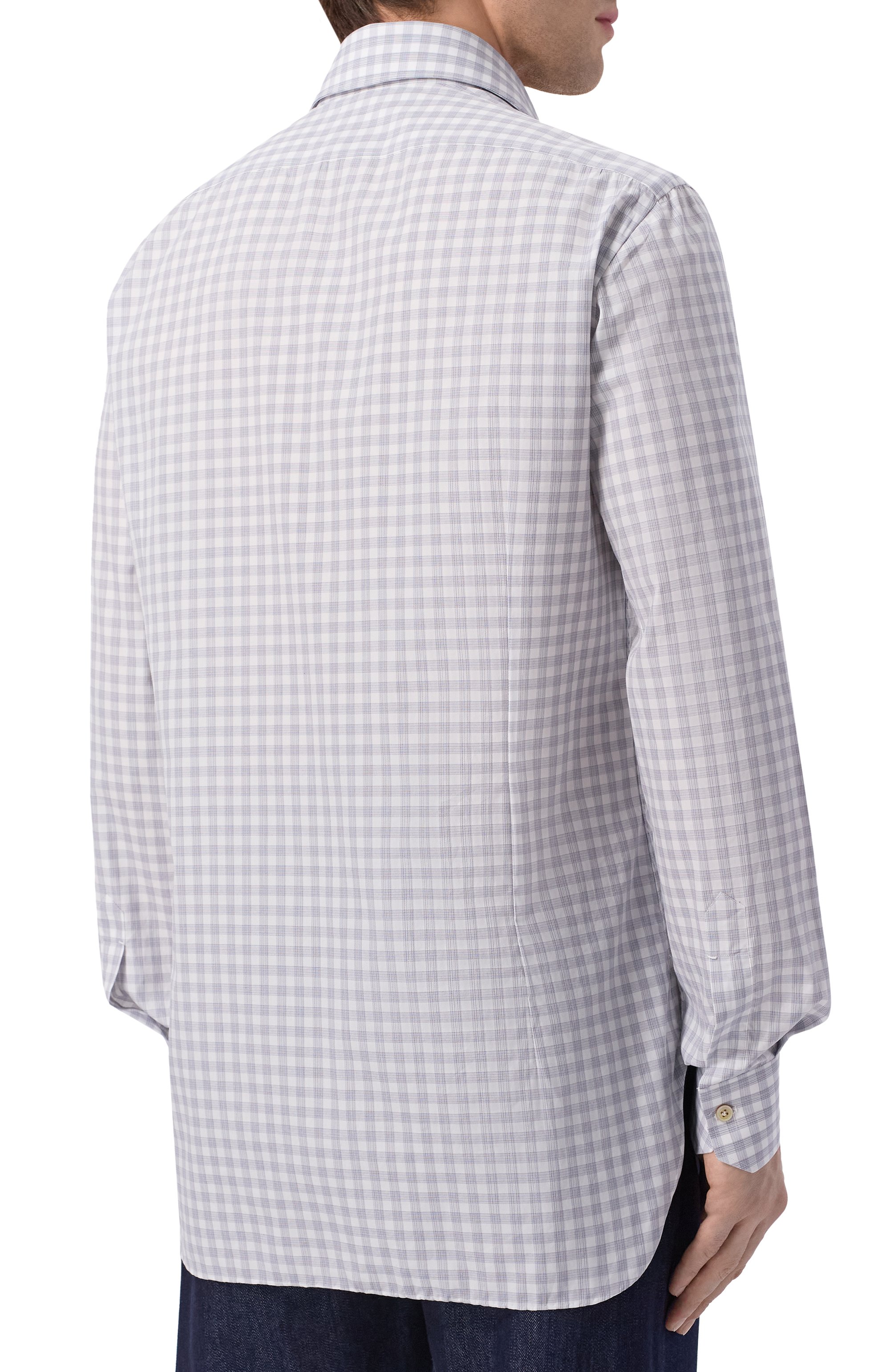 Хлопковая рубашка KITON, арт. UCCH09623, фото 4