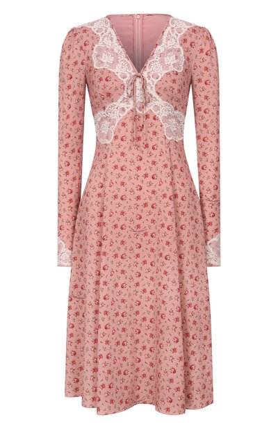 Женское платье из шелка и хлопка DOLCE & GABBANA, арт. F60GST/FSA79