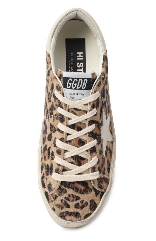 Кожаные кеды Hi Star Golden Goose Deluxe Brand GWF00118.F006831 Леопардовый  GWF00118.F006831 Фото 6