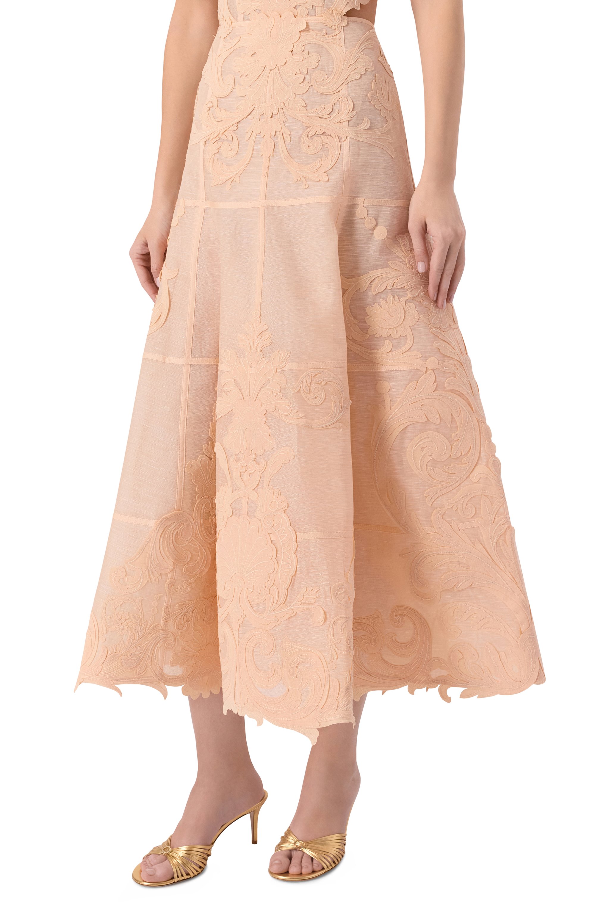 Юбка изо льна и шелка ZIMMERMANN, арт. 6353SC261, фото 3