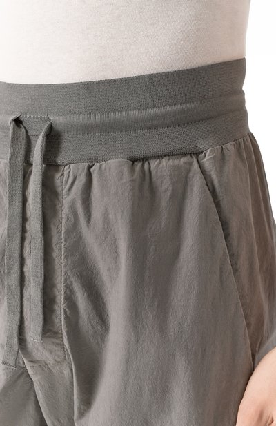 Хлопковые брюки TRANSIT серого цвета по цене 42500 руб., арт. CFUTRZG162, фото 5 Хлопковые брюки TRANSIT, арт. CFUTRZG162, фото 5