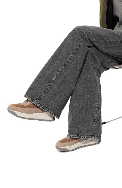 Комбинированные кроссовки SANTONI бежевого цвета по цене 65050 руб., арт. WBIR61057WG0TSQ7, фото 3 Комбинированные кроссовки SANTONI, арт. WBIR61057WG0TSQ7, фото 3