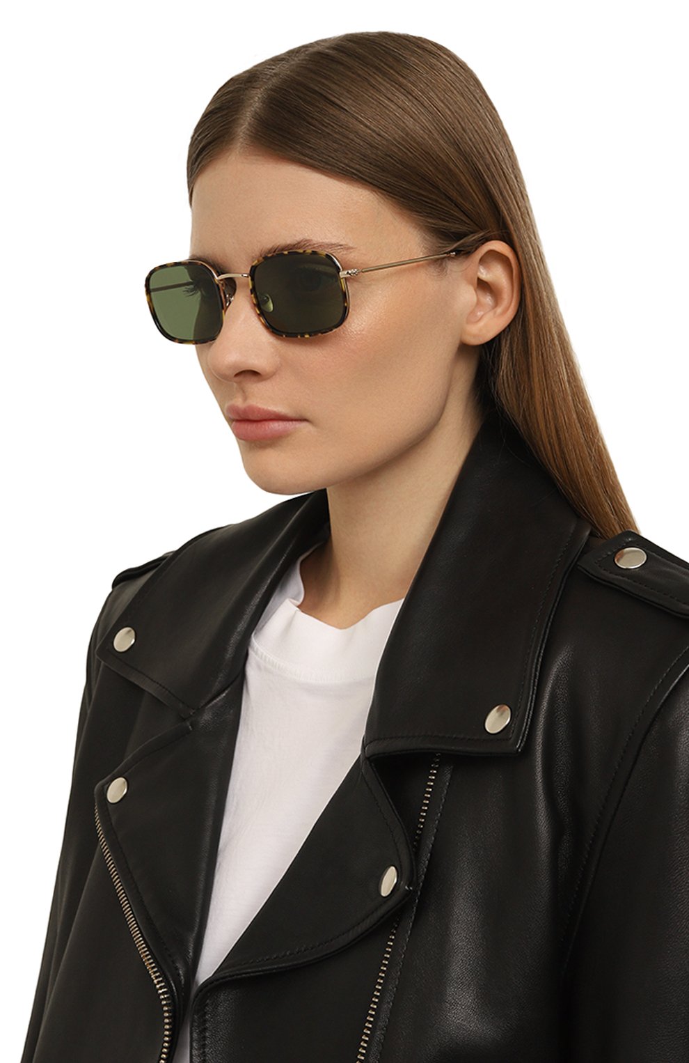 Солнцезащитные очки G.O.D. EYEWEAR, арт. THREE YELL0W T0RT0ISE W/GREEN LENS, фото 2