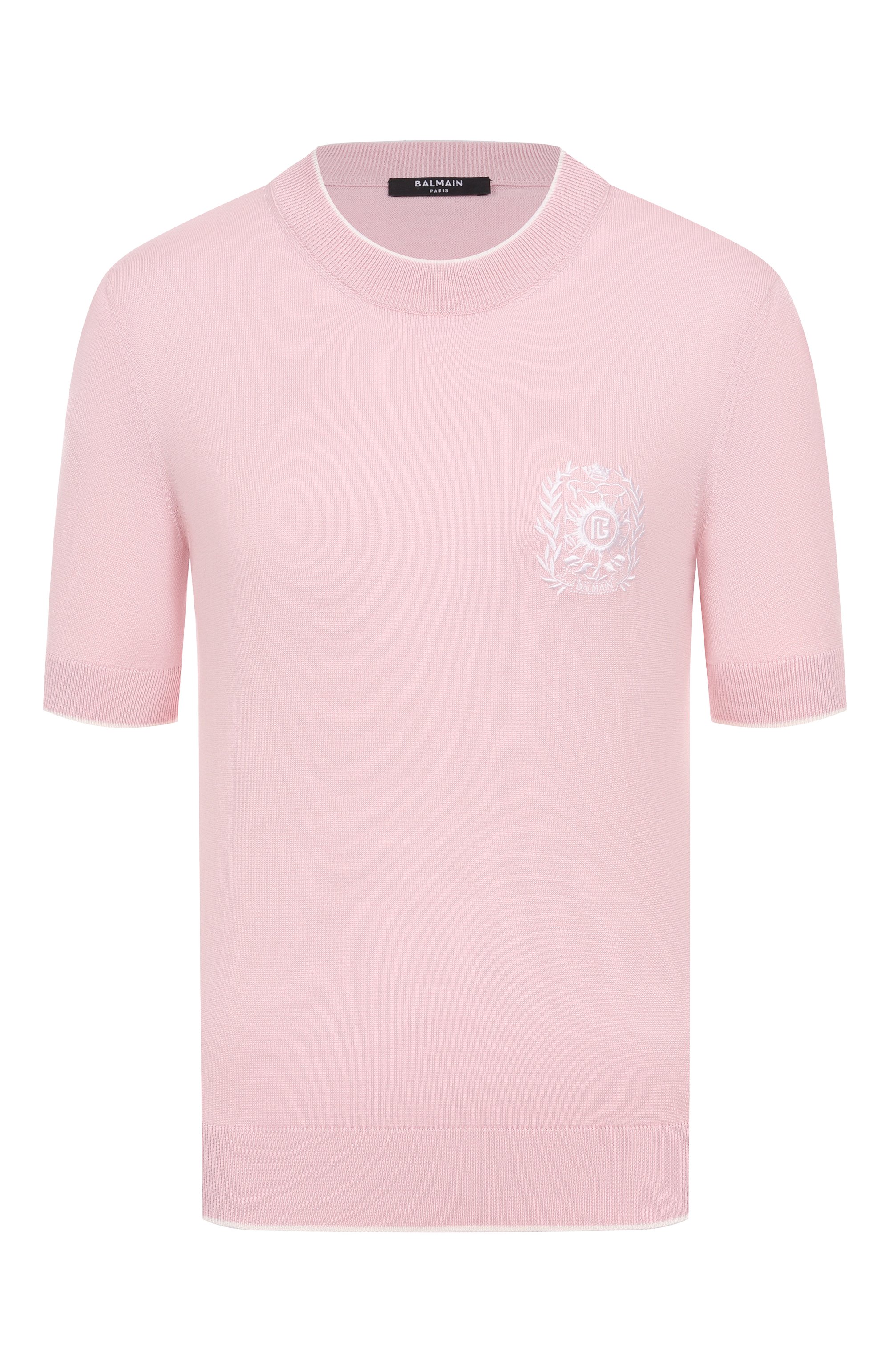 Пуловер из шелка и хлопка BALMAIN, арт. FF1KA115/KI86, фото 1