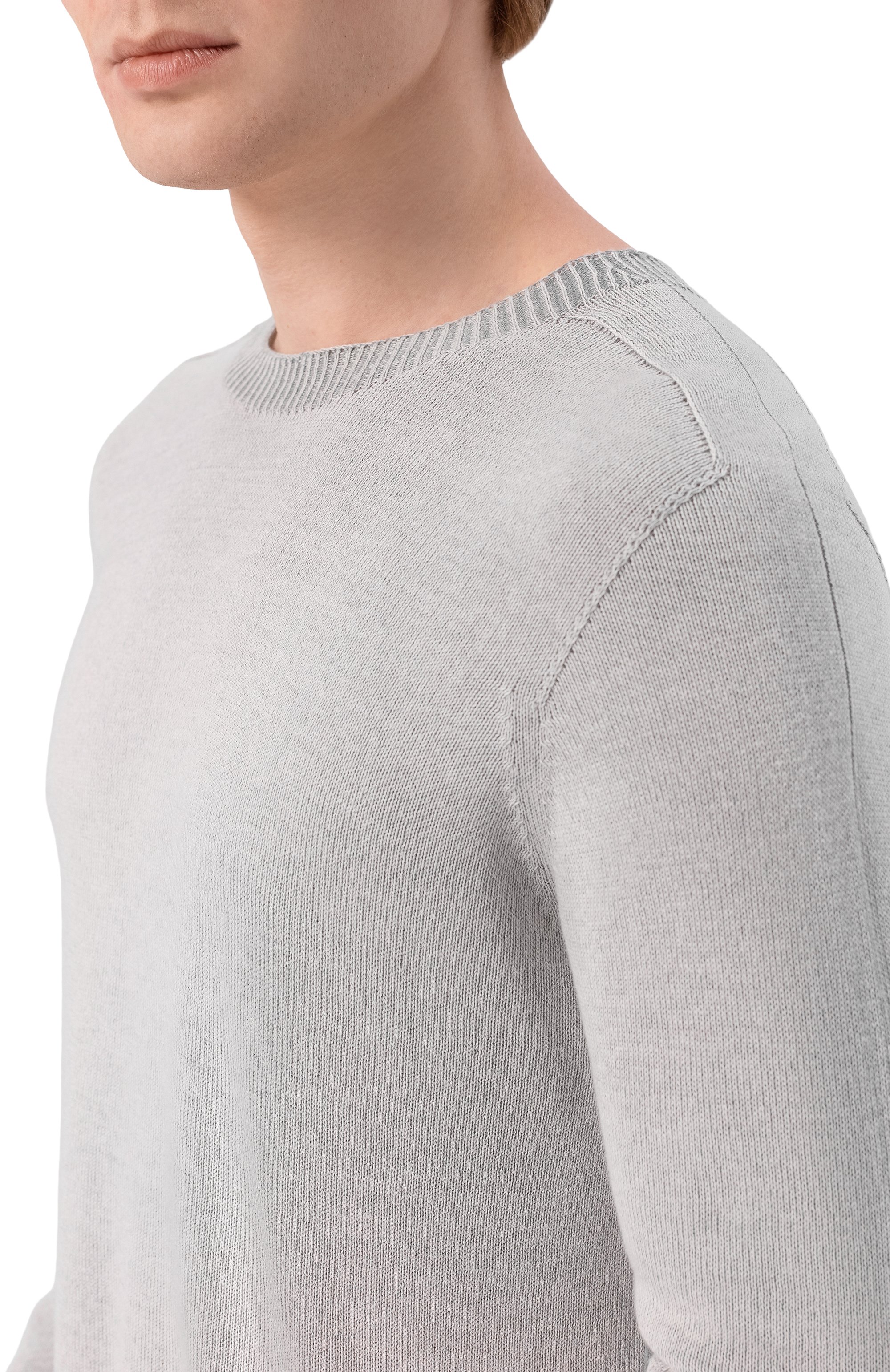 Джемпер из хлопка и кашемира HANNES ROETHER, арт. B0L10IDE.101.101, фото 5