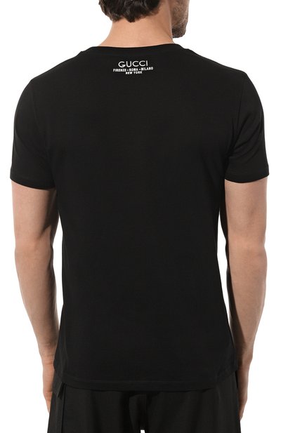 Хлопковая футболка GUCCI, арт. 761525/XJFZ0, фото 4