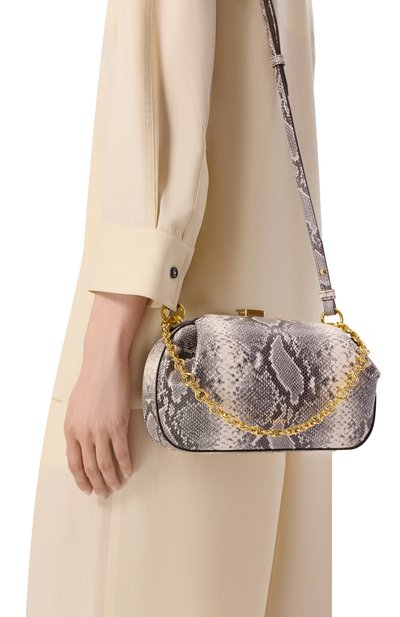 Женская сумка oyster mini YUZEFI, арт. 0YSTER CLUTCH MINI/EMB0SSED LEATHER