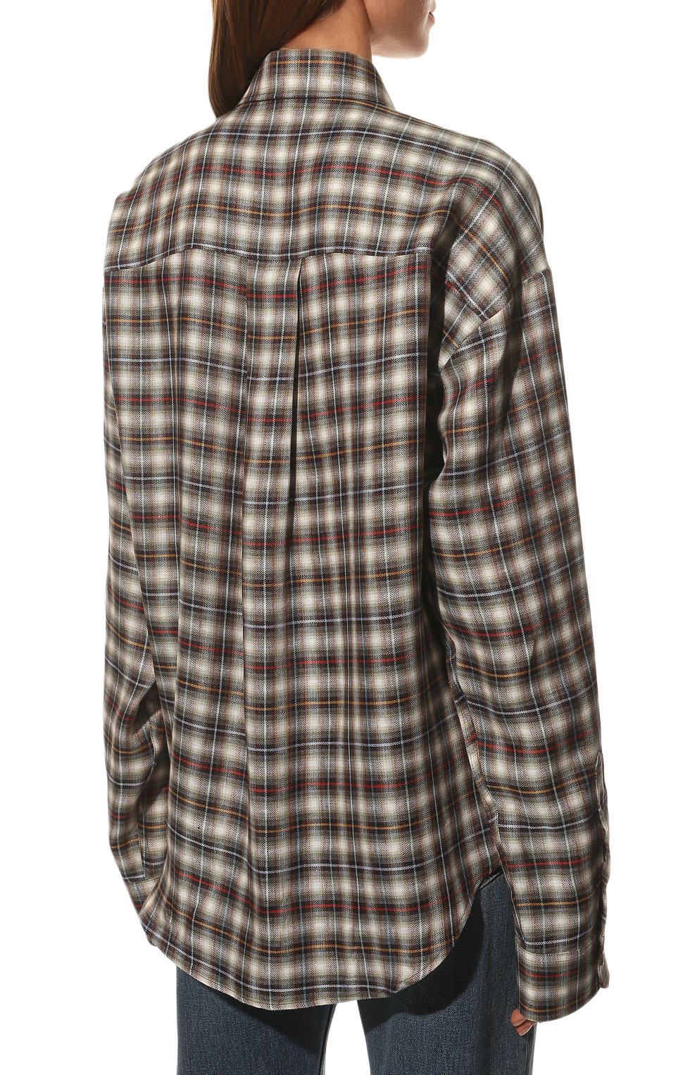 Льняная рубашка DSQUARED2 темно-бежевого цвета по цене 49450 руб., арт. S75DL0791/S54389, фото 4 Льняная рубашка DSQUARED2, арт. S75DL0791/S54389, фото 4
