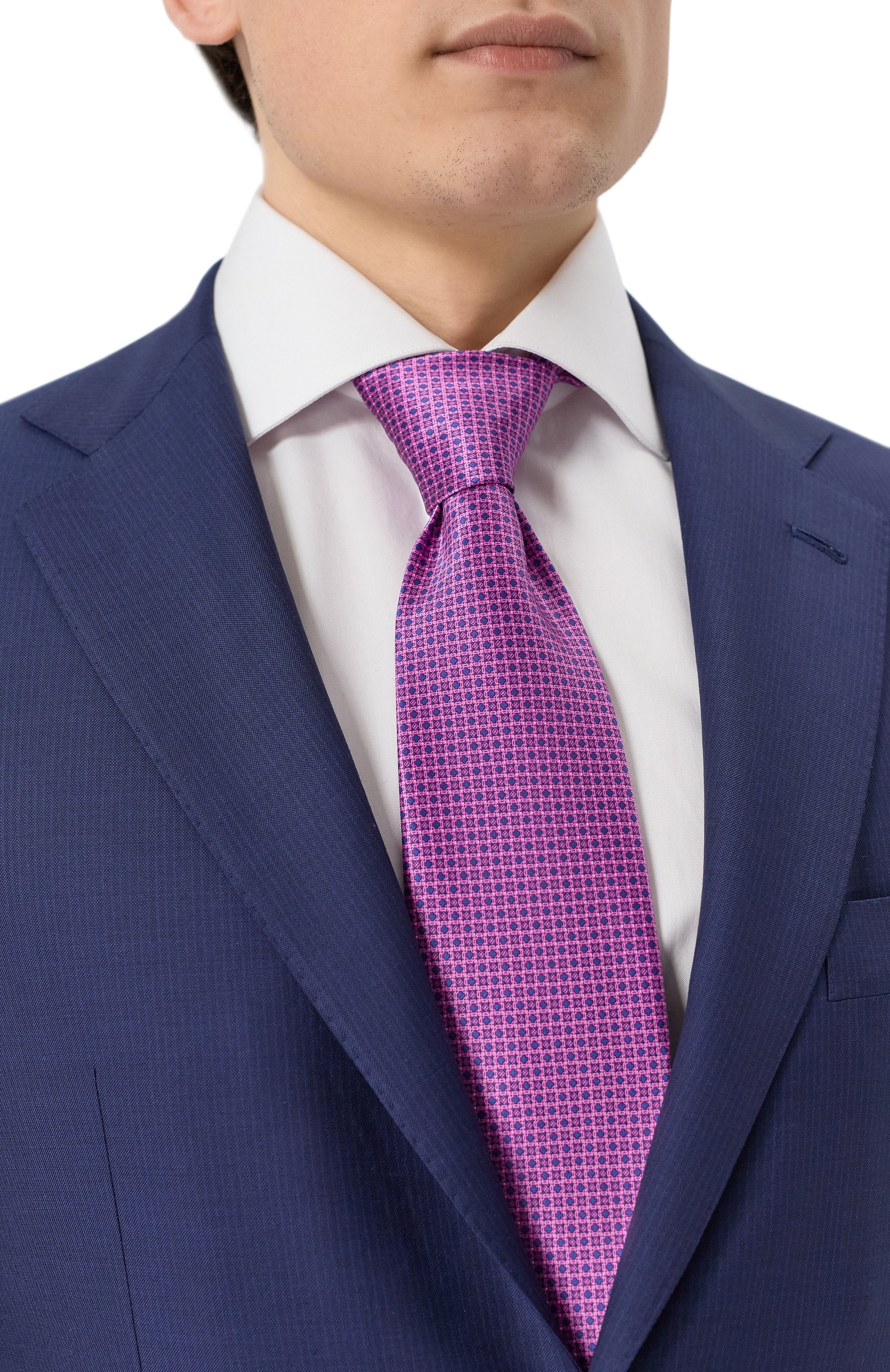 Шелковый галстук STEFANO RICCI розового цвета по цене 34300 руб., арт. CX/55026, фото 2 Шелковый галстук STEFANO RICCI, арт. CX/55026, фото 2