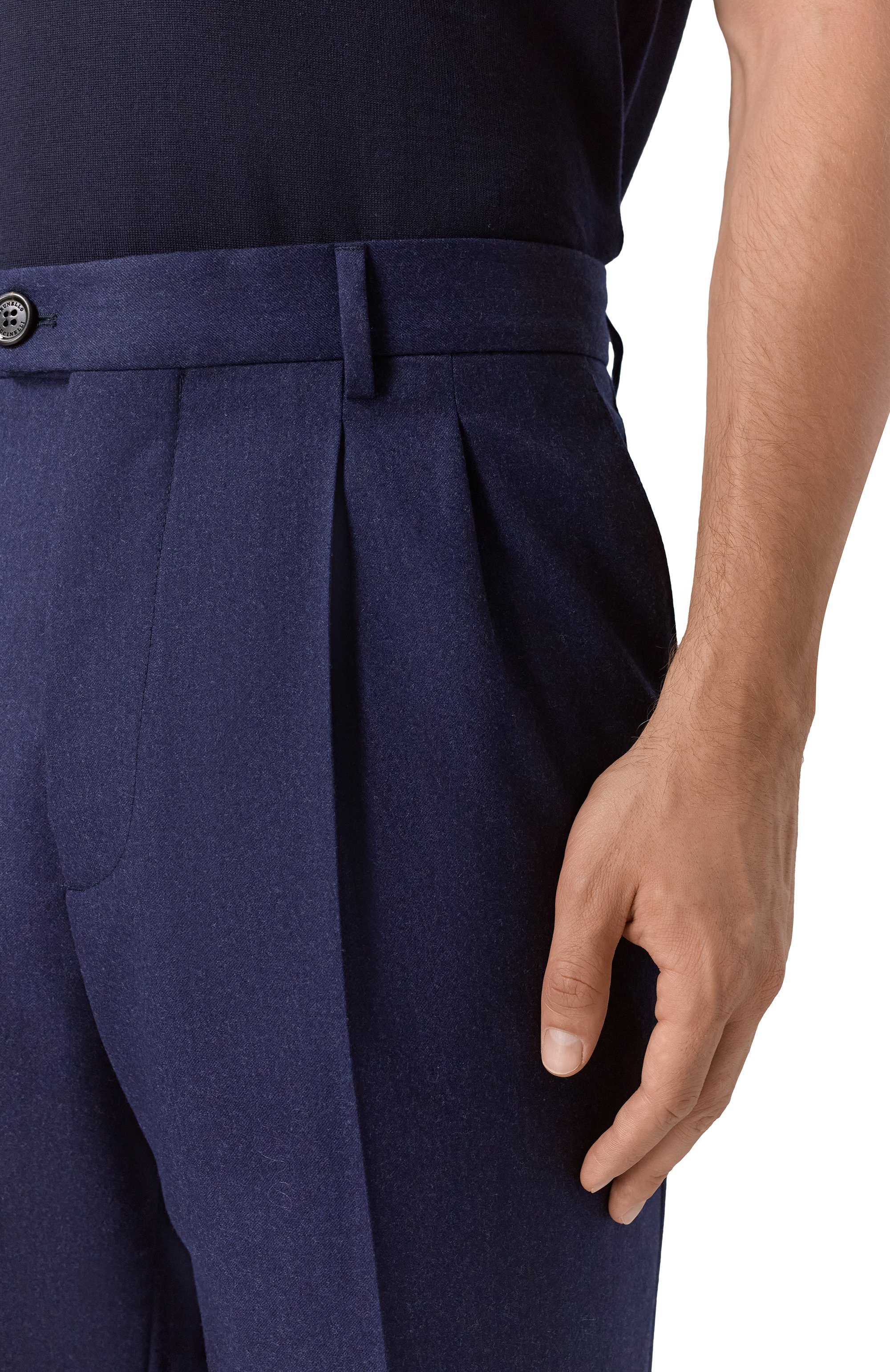 Шерстяные брюки BRUNELLO CUCINELLI, арт. ME226E1950, фото 5