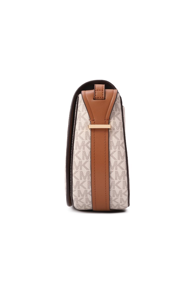 Женская сумка lydia medium MICHAEL MICHAEL KORS кремового цвета, арт. 30R5GL0M2B | Фото 4 (Размер: medium; Материал: Канва, Экокожа)