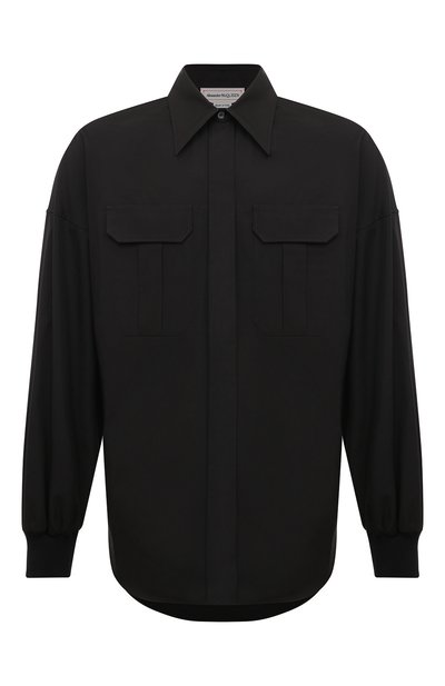Мужская хлопковая рубашка ALEXANDER MCQUEEN, арт. 720385/QRN66